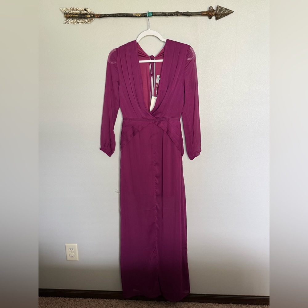 Elegant Purple Women's Dress